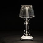 Acryl Kristall Tischlampe Farbiger Prismatischer Hut - Amiglia Viadurini