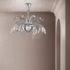 Kronleuchter 21 Lichter aus handgefertigtem venezianischem Glas und Metall - Jason Viadurini