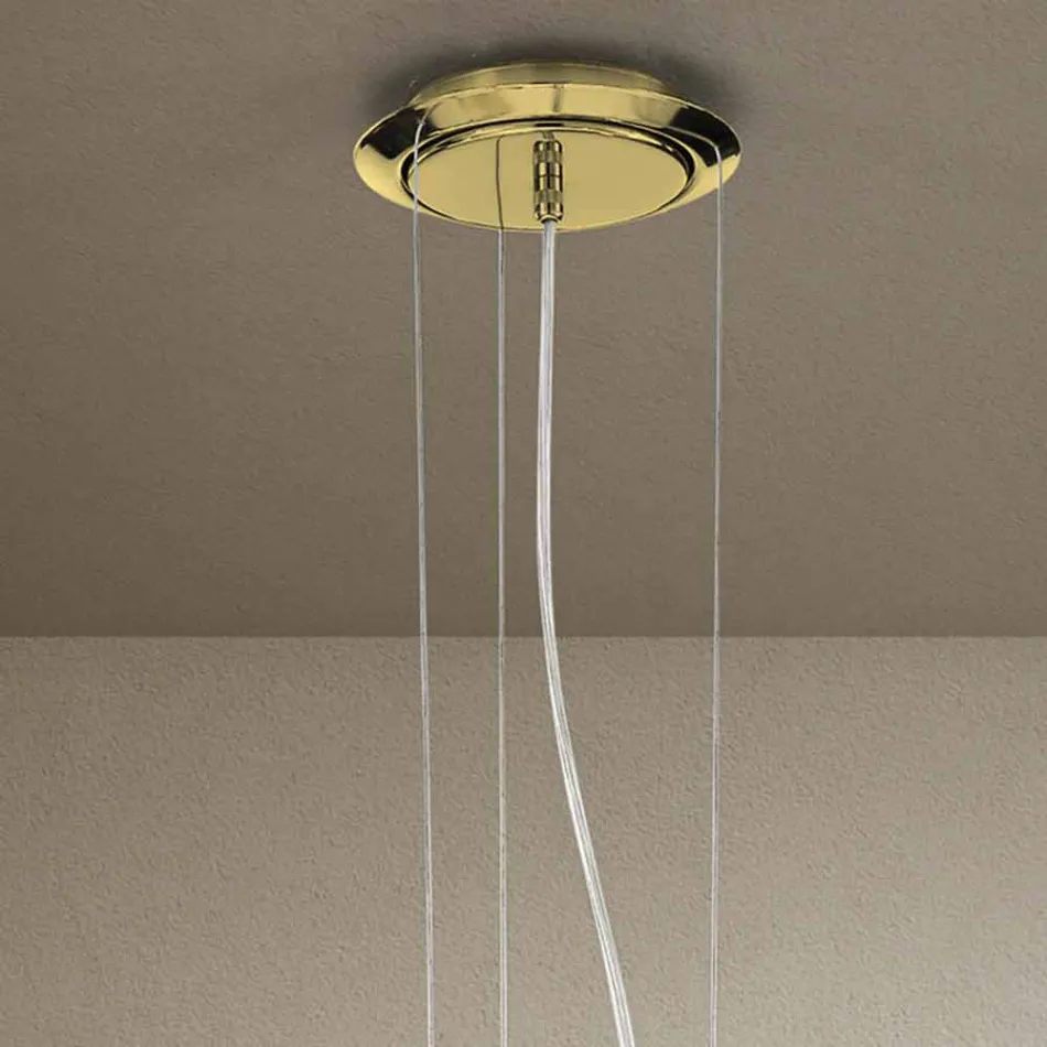 Handgefertigter 6-flammiger Venedig Glas Kronleuchter Made in Italy - Bernadette Viadurini