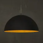 Zweifarbiger Kronleuchter aus Laprene und Nebulite - Mezza Luna von In-es.artdesign Viadurini