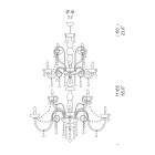 Klassischer Kronleuchter 36 Lichter aus venezianischem Glas Made in Italy - Florentiner Viadurini