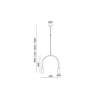 Kronleuchter mit 2 Lichtern in verschiedenen Ausführungen, hergestellt in Italien – Lady Viadurini