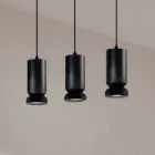 Kronleuchter mit 3 LEDs aus pulverbeschichtetem Aluminium und verstellbarem Kabel – Buxus Viadurini