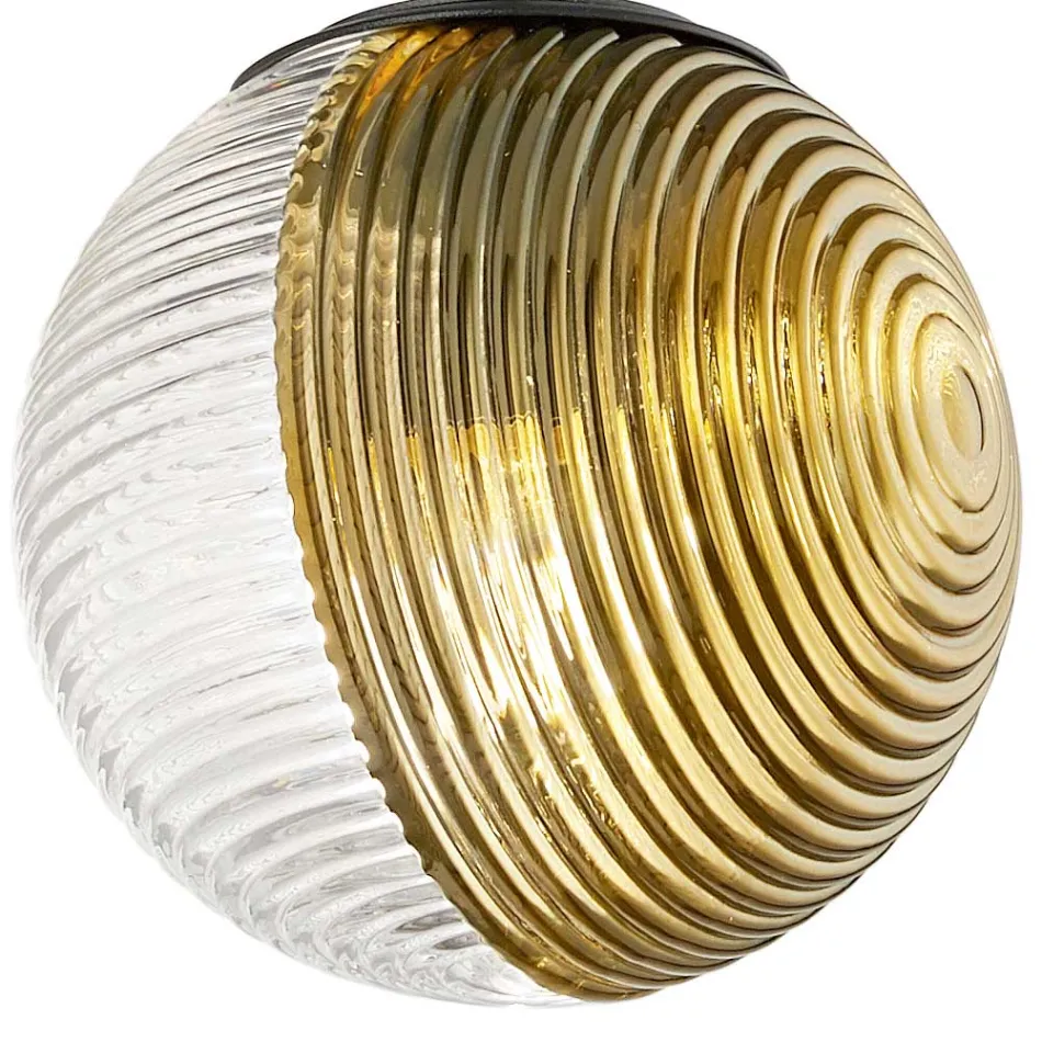 Kronleuchter mit 6 Lichtern aus mundgeblasenem Glas in Form einer Kugel Made in Italy - Prilla Viadurini