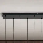 Kronleuchter aus mundgeblasenem Glas mit 6 Lichtern und Balloton-Dekoration - Fee Viadurini