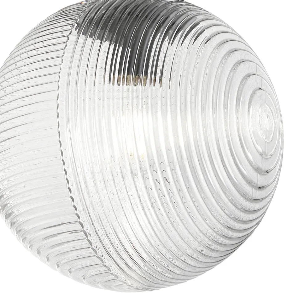 Kronleuchter mit 8 Lichtern aus mundgeblasenem Glas in Form einer Kugel Made in Italy - Prilla Viadurini