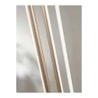 Kronleuchter mit 8 LED-Leuchten aus goldlackiertem Metall und verstellbaren Kabeln – Orange Viadurini