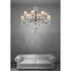 Artisan Venezianischer Glas Kronleuchter 12 Lichter, Made in Italy - Milagros Viadurini