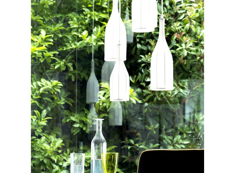 Design Pendellampe mit 6 Lampenschirme Grilli Mathusalem in Italien hergestellt  Viadurini