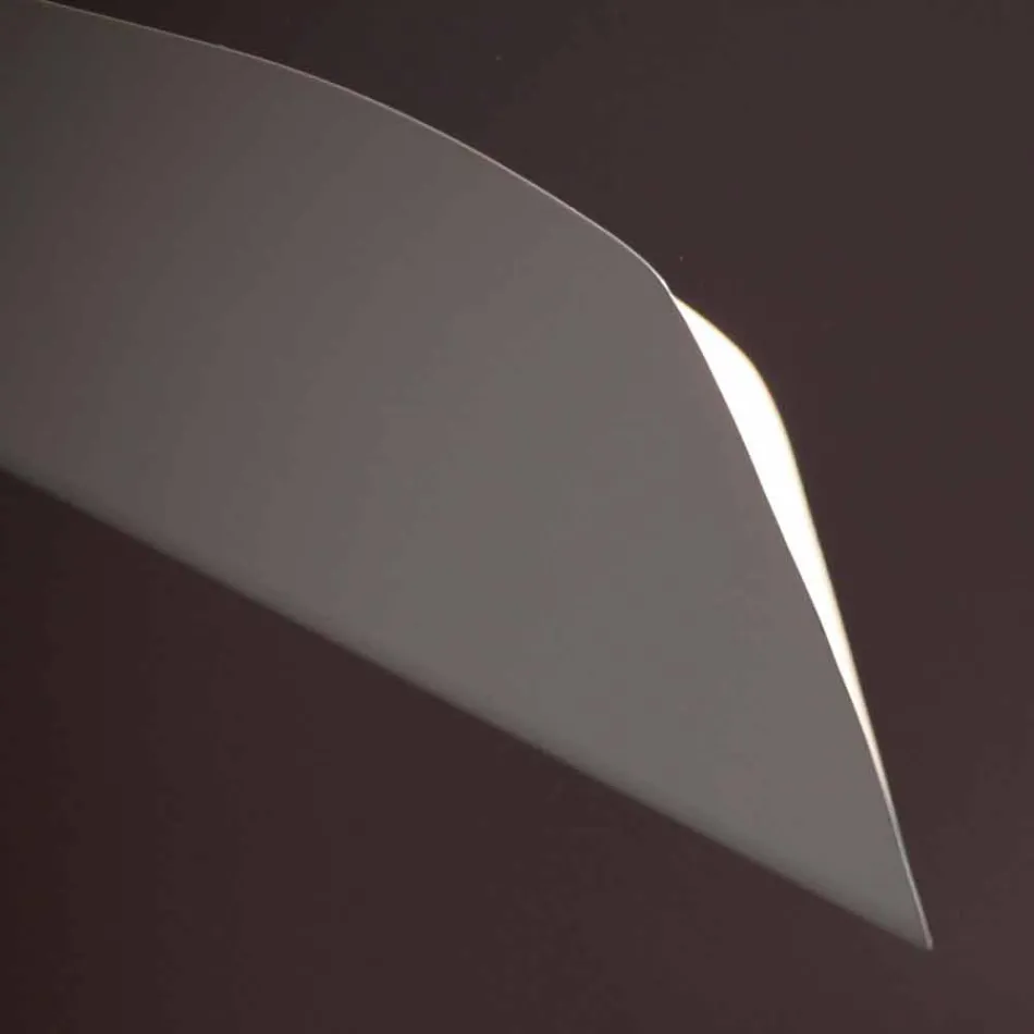 Handgemachter Kronleuchter aus weiß lackiertem Stahl Hergestellt in Italien - Elica Viadurini