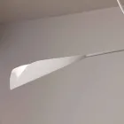 Handgemachter Kronleuchter aus weiß lackiertem Stahl Hergestellt in Italien - Elica Viadurini