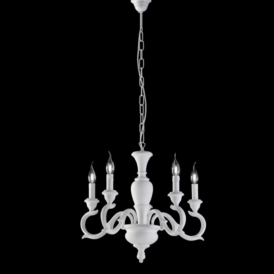 In Italien gefertigter Kronleuchter aus Holz für die Inneneinrichtung – Florenz Viadurini