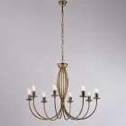 Weißer Metallleuchter zur Beleuchtung eleganter Räume – Roccia Viadurini