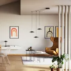 Metallkronleuchter mit verschiedenen Oberflächen Made in Italy - Mira Viadurini