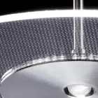 Kronleuchter aus Metall mit mikrogepunktetem Plexiglasdiffusor - Nora Viadurini