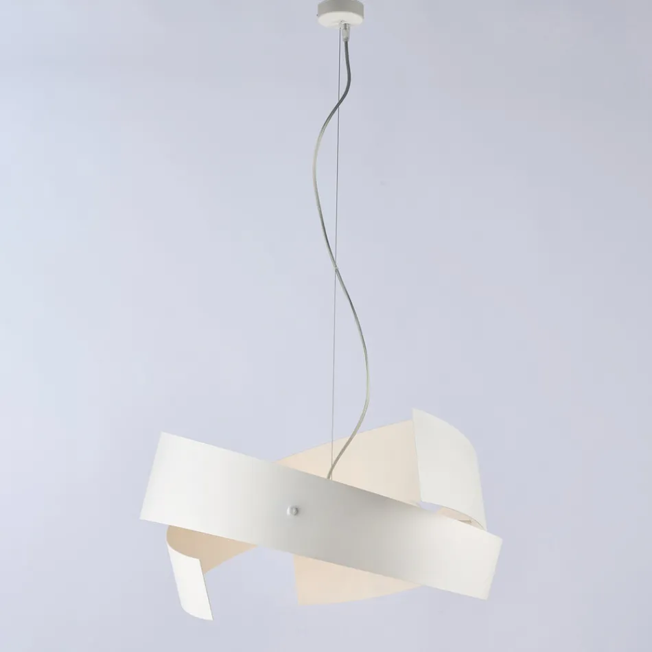 Asteroide: Ein Kronleuchter aus schwarzem Metall und Glas für moderne Räume. Viadurini