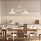 2-flammiger Kronleuchter aus Glas und Metall für die Innenbeleuchtung - Musca Viadurini