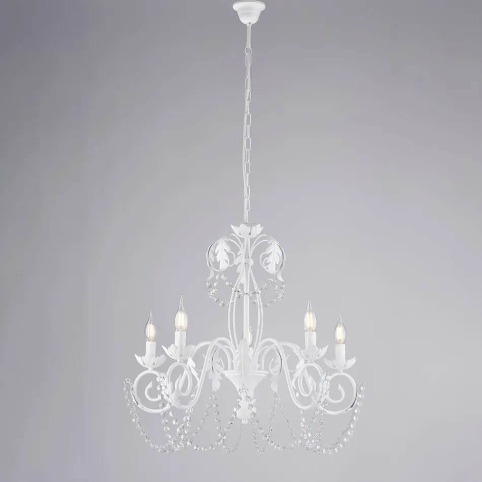 Metall-Kronleuchter für helle und einladende Innenräume – Perla Viadurini