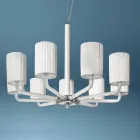 Kronleuchter aus Glas und Metall in Venedig, handgefertigt in Italien - Graham Viadurini