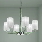 Kronleuchter aus venezianischem Glas und Metall, handgefertigt in Italien - Graham Viadurini