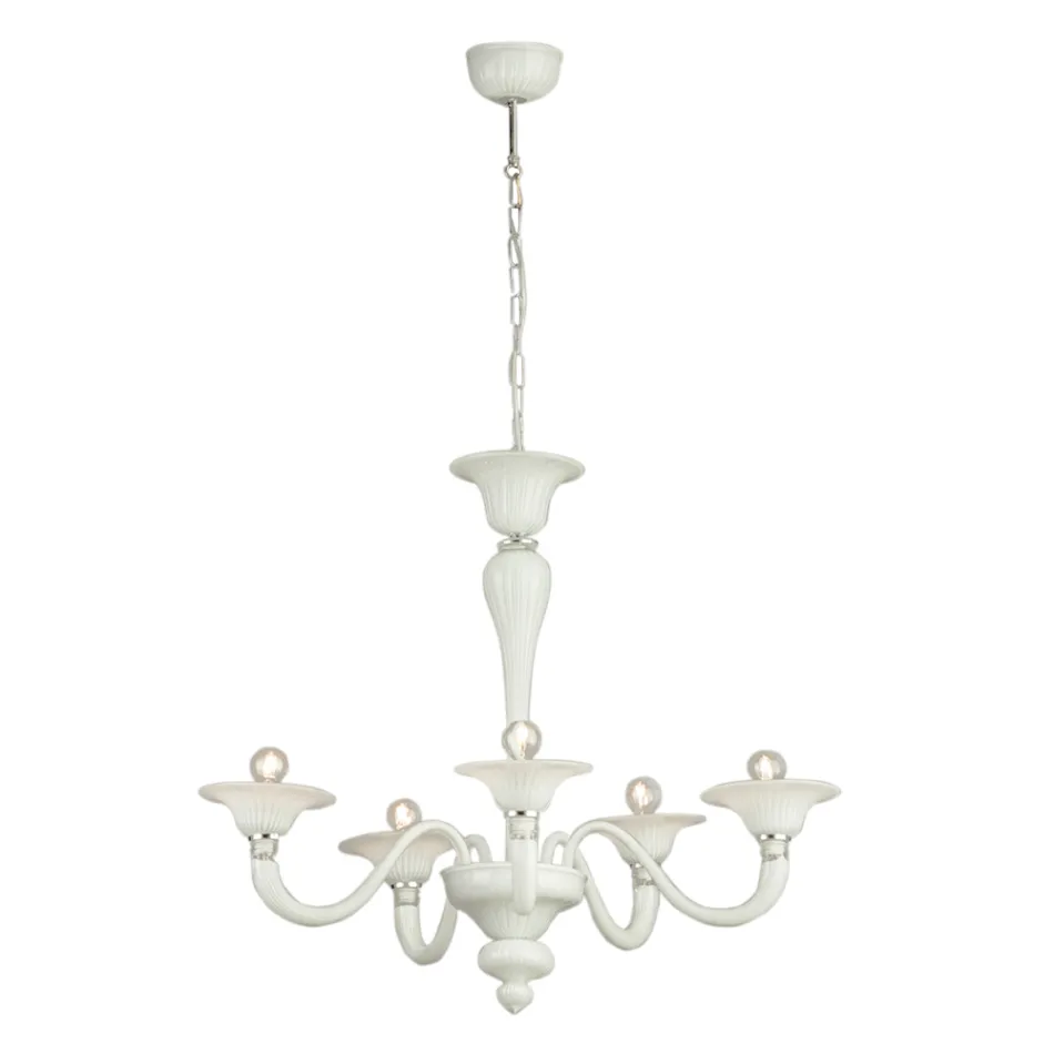 Kronleuchter aus mundgeblasenem venezianischem Glas im klassischen Stil - Demetra Viadurini