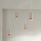 Moderner Kronleuchter aus pulverbeschichtetem Aluminium und verstellbarem Kabel – Buxus Viadurini