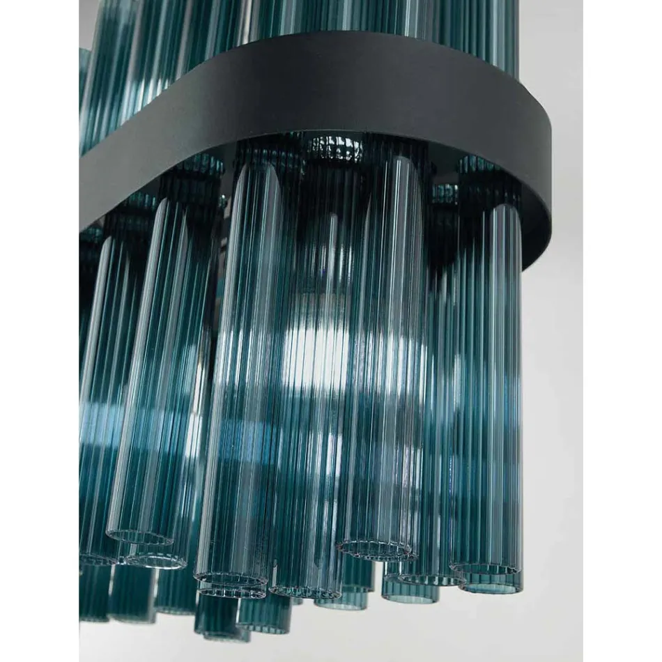 Moderner italienischer handgefertigter Luxus-Kronleuchter aus mundgeblasenem Glas - Maesta Viadurini