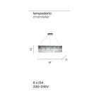 Klassischer Luxus-Hängeleuchter aus Metall und geschliffenem Kristall - Zolando Viadurini