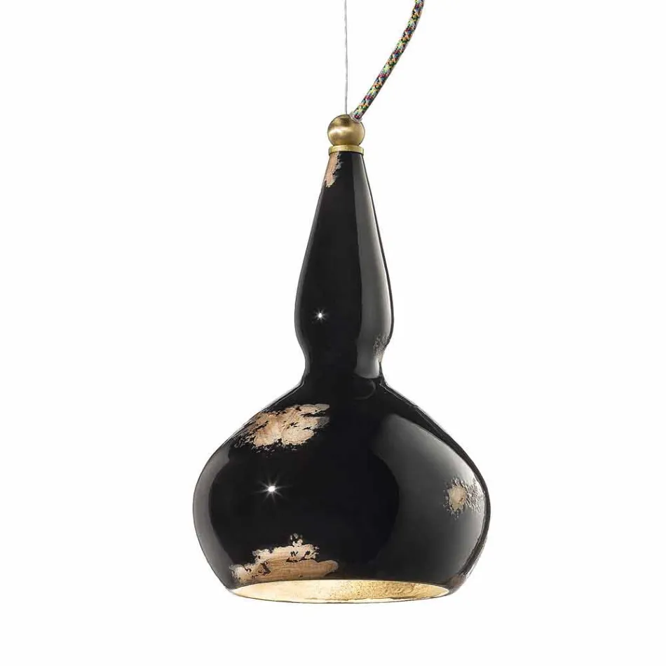 Kronleuchter aufgehängt im Retro-Stil Keramik Ferroluce Viadurini