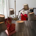 Industrie Stil Kronleuchter aus Eisen und Messing Reporter Il Fanale Viadurini