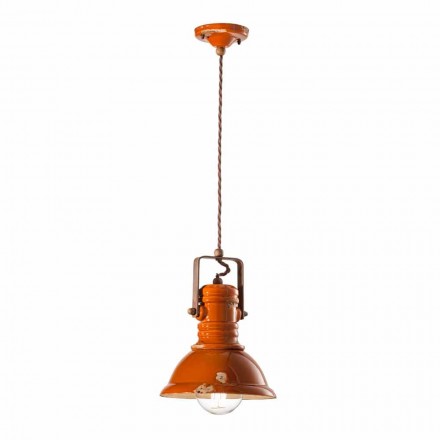 Kronleuchter Design Vintage handgemachte Keramik Cameron Ferroluce Viadurini