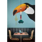 Vintage grüne oder gelbe Keramik Kronleuchter Made in Italy - Ferroluce Lariat Viadurini