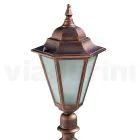 79 cm hohe Gartenlampe aus Glas und 5 Aluminiumausführungen - Pinako Viadurini