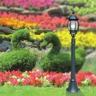 Niedrige Außenlampe aus anthrazitfarbenem Aluminium, hergestellt in Italien – Impero Viadurini