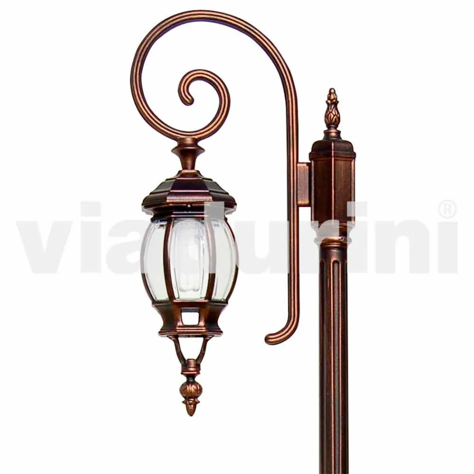 Anika klassische Gartenlampe aus Aluminium made in Italy Viadurini