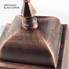 259 cm hohe Außenlampe aus Glas und Aluminiumdruckguss - Alchemist Viadurini