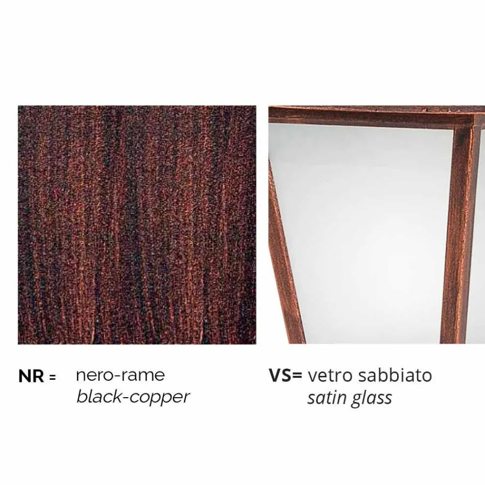 Klassische dreistrahlige Außenleuchte made in Italy, Aquilina Viadurini