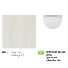 Weiße Gartenlampe aus Aluminium mit 1 Licht, hergestellt in Italien, Anusca Viadurini