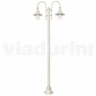 Gartenlampe aus weißem Aluminiumdruckguss aus Italien, Anusca Viadurini