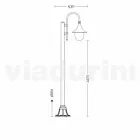 Gartenlampe aus Aluminiumdruckguss hergestellt in Italien, Anusca Viadurini