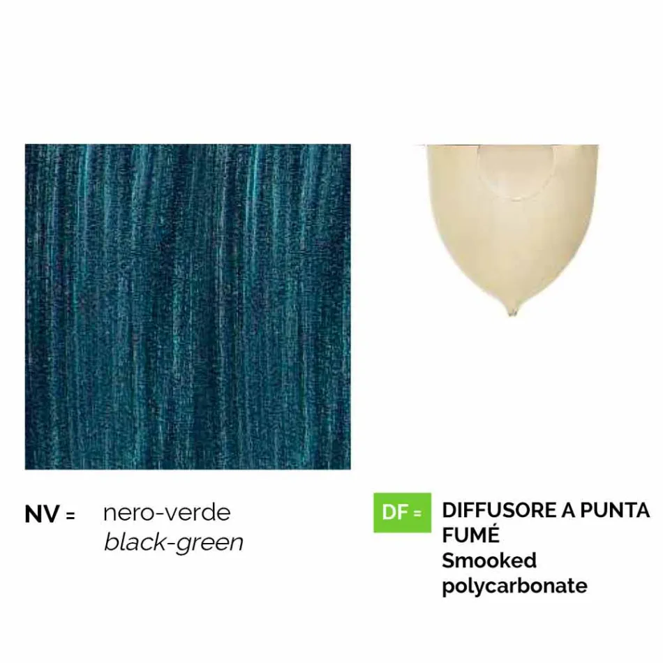 Gartenlampe aus Aluminiumdruckguss hergestellt in Italien, Anusca Viadurini