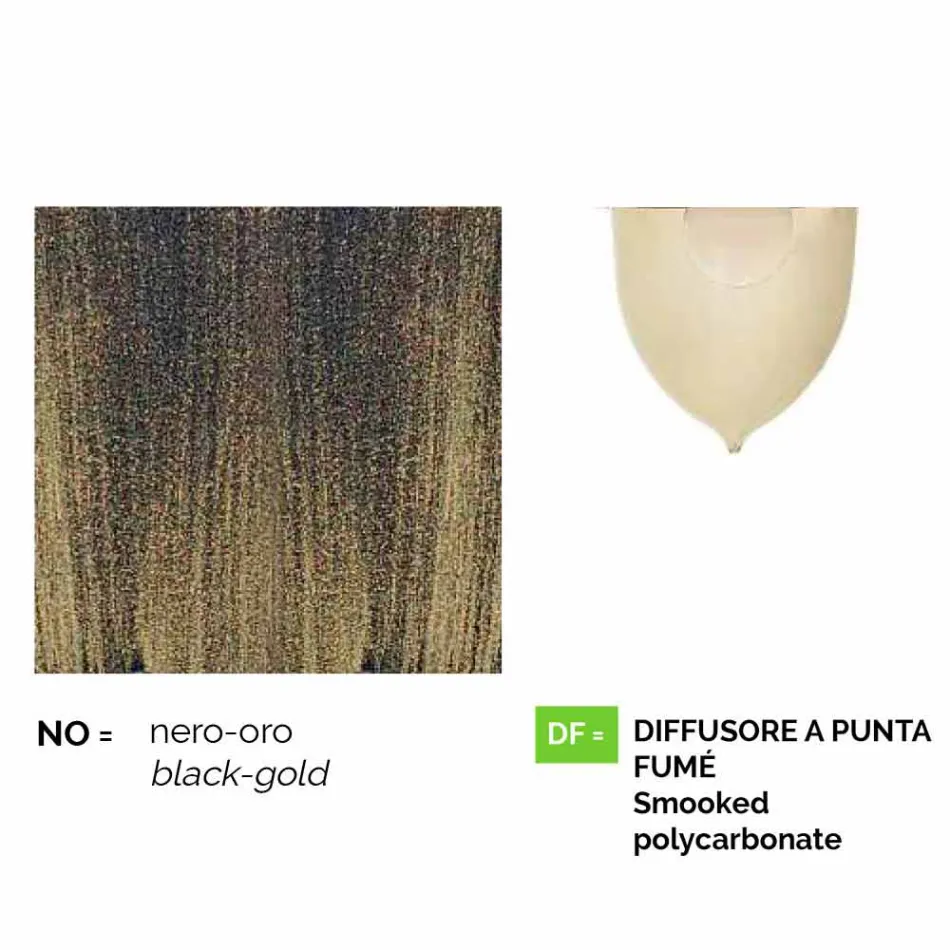 Gartenlampe aus Aluminiumdruckguss hergestellt in Italien, Anusca Viadurini