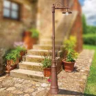 Vintage-Gartenlampe aus Aluminium und Messing, hergestellt in Italien – Adela Viadurini