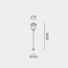 Vintage Außenlaterne aus Kupfer und Messing, 2 Höhen - Calmaggiore von Il Fanale Viadurini