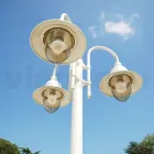 Gartenlampe mit 3 Lichtern aus Aluminium, hergestellt in Italien – Cassandra Viadurini