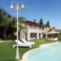Gartenlampe mit 3 Lichtern aus Aluminium, hergestellt in Italien – Cassandra