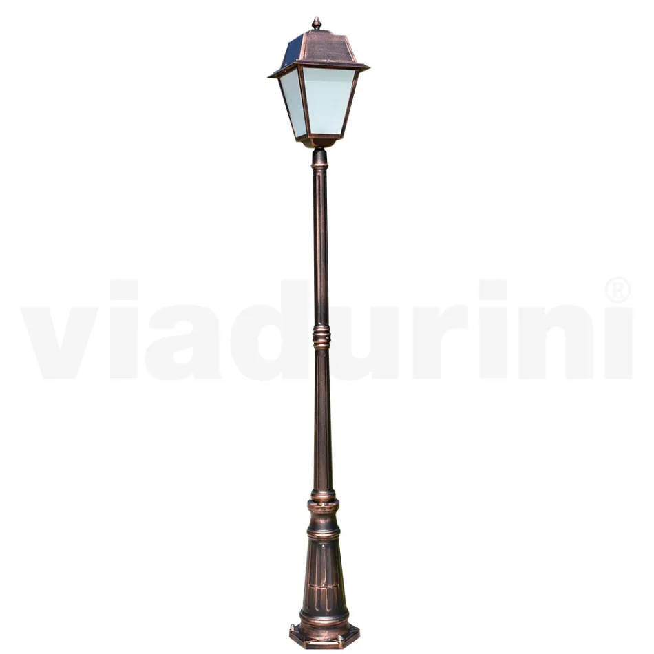 Gartenlampe im Vintage-Stil aus Aluminium und Glas, hergestellt in Italien – Doroty Viadurini