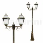 Außenleuchte mit zwei Leuchten aus Aluminium made in Italy, Kristel Viadurini