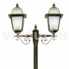 Außenleuchte mit zwei Leuchten aus Aluminium made in Italy, Kristel Viadurini