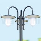 Straßenlampe im Vintage-Stil mit 3 Lichtern aus Aluminium, hergestellt in Italien – Belen Viadurini